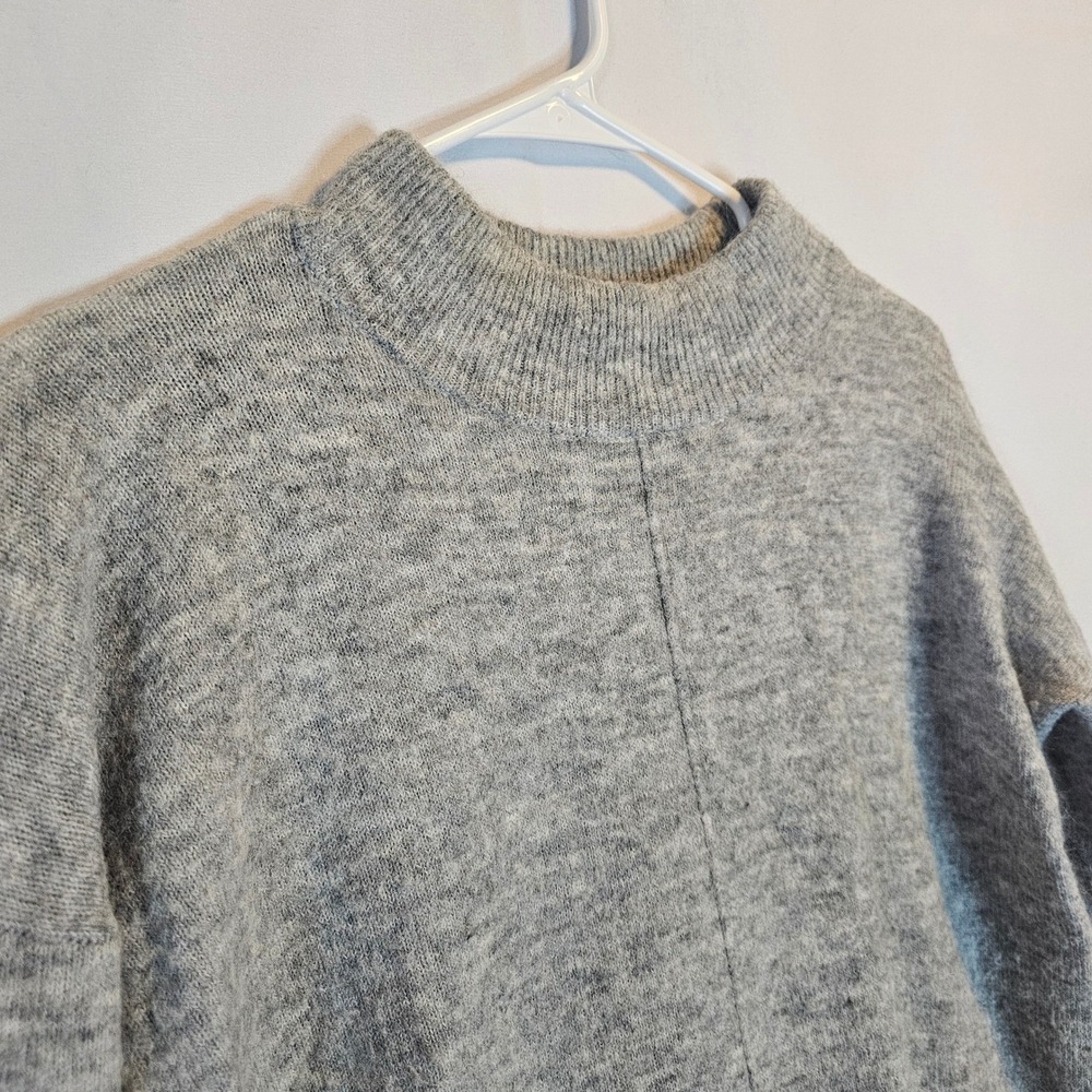 Jack Wills Womens Mock Neck‎ Sweater Gray Knit Pullover Long Sleeve Size US 2 - Picture 2 of 6